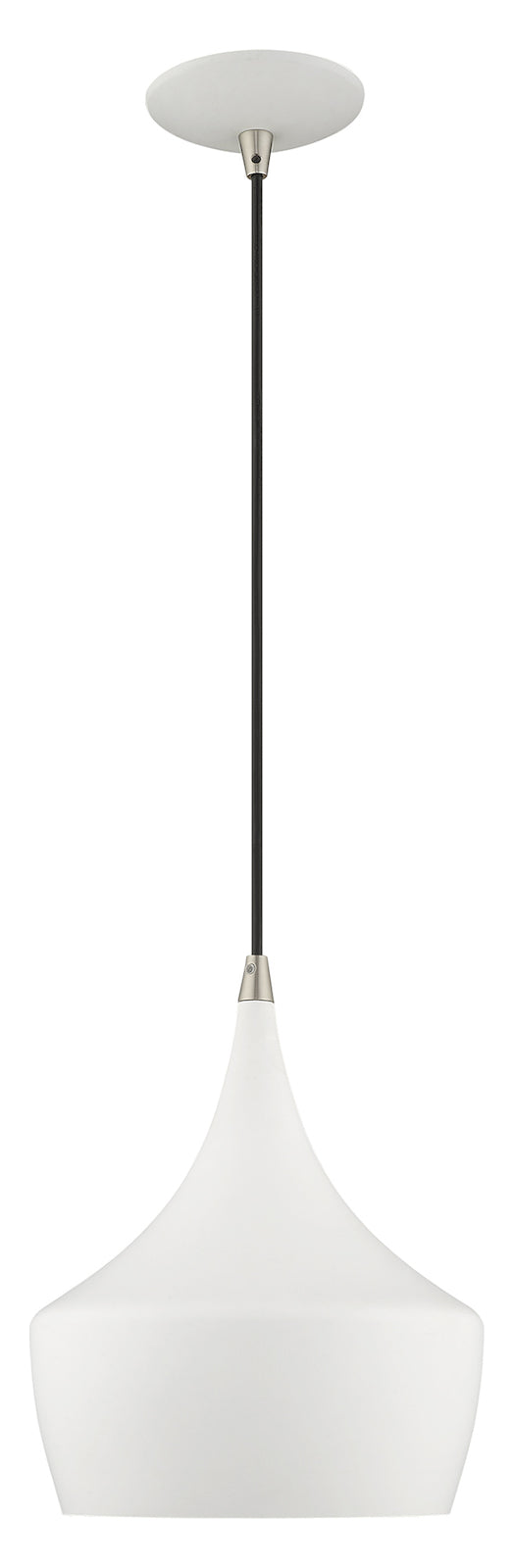 Metal Shade 9.5 Inch 1 Light Mini Pendant