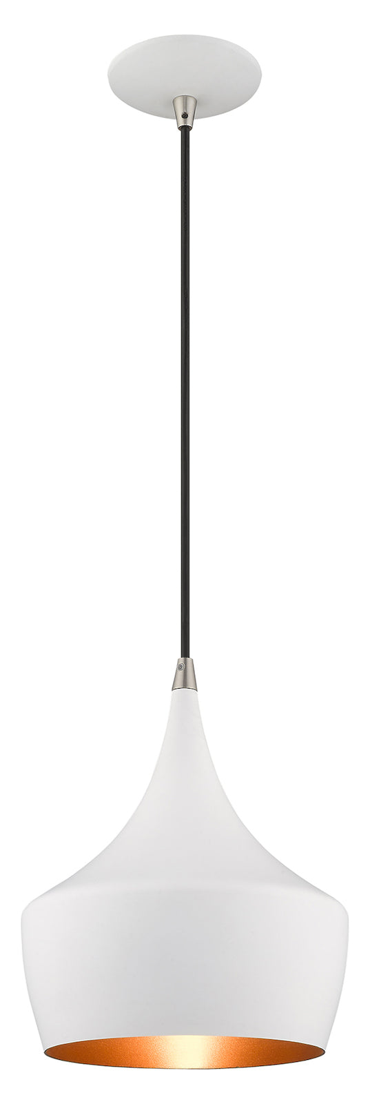 Metal Shade 9.5 Inch 1 Light Mini Pendant