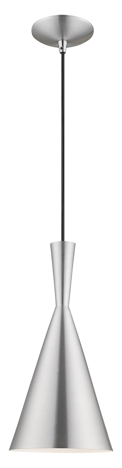 Metal Shade 7.25 Inch 1 Light Mini Pendant by Livex Lighting