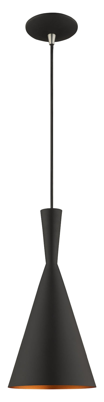 Metal Shade 7.25 Inch 1 Light Mini Pendant