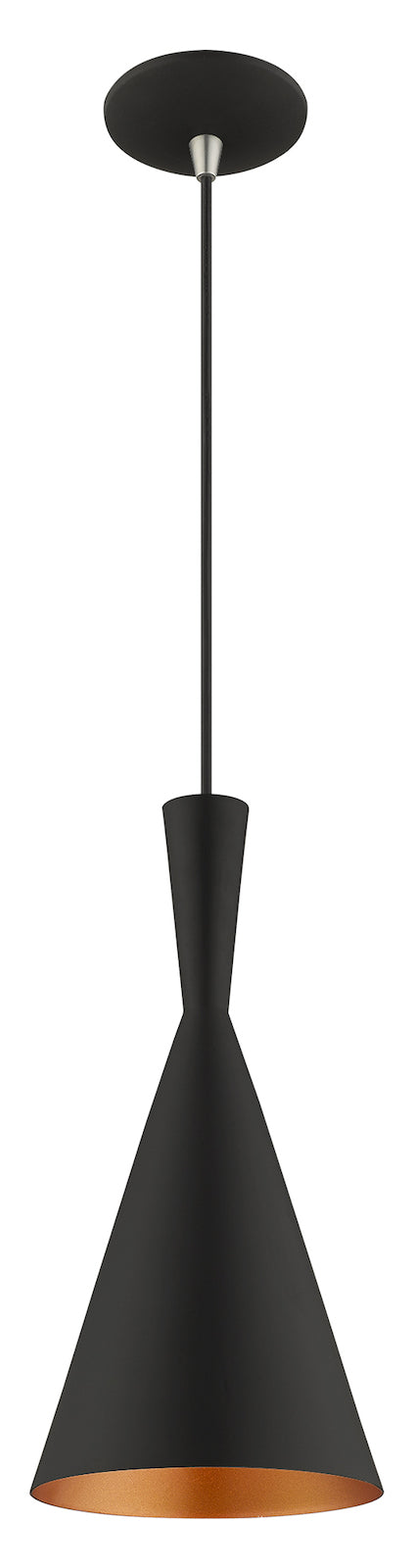Metal Shade 7.25 Inch 1 Light Mini Pendant