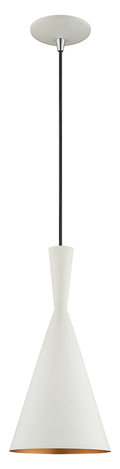 Metal Shade 7.25 Inch 1 Light Mini Pendant