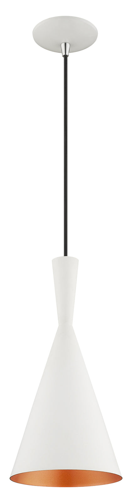 Metal Shade 7.25 Inch 1 Light Mini Pendant