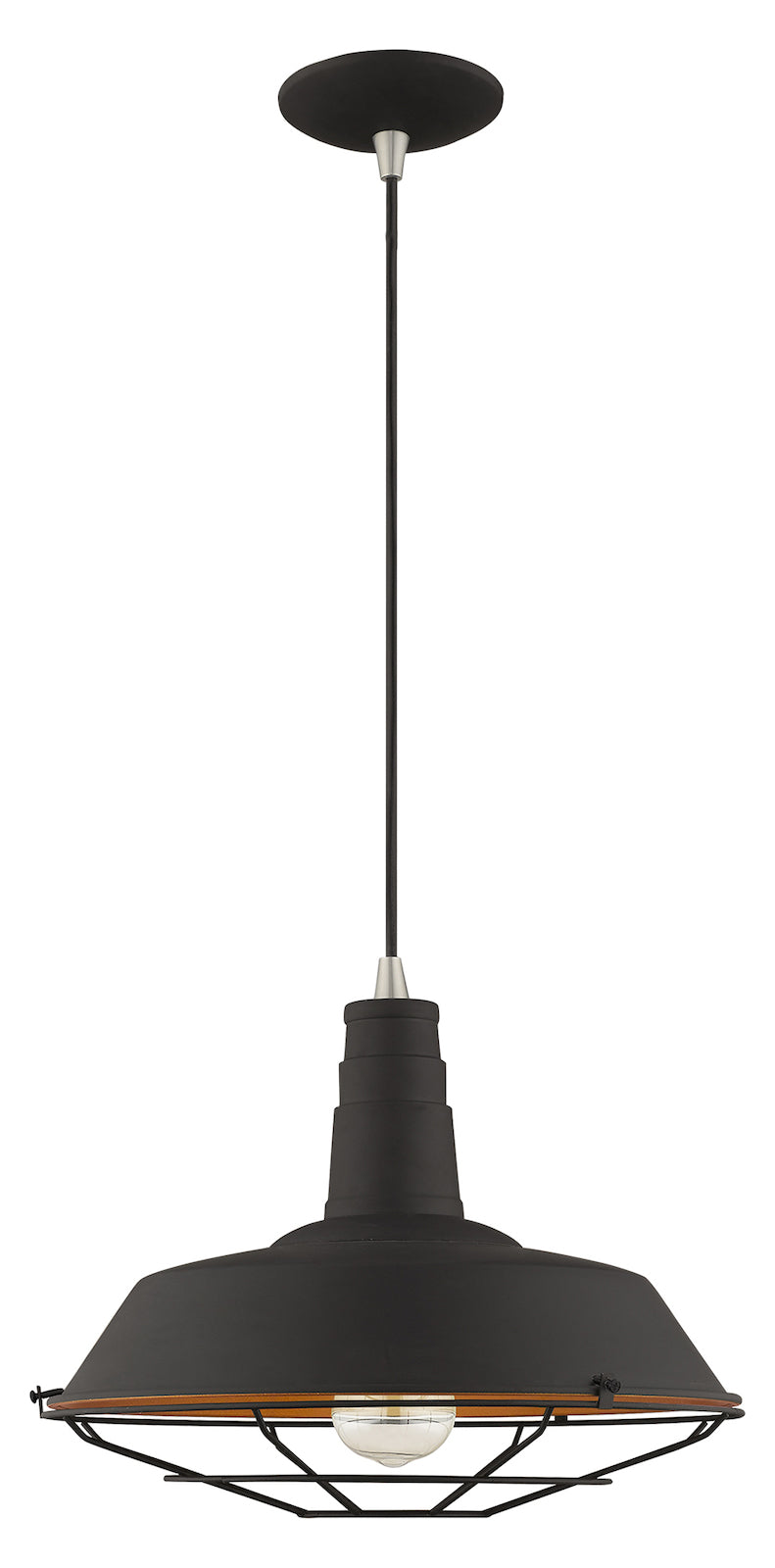 Metal Shade 14 Inch 1 Light Mini Pendant