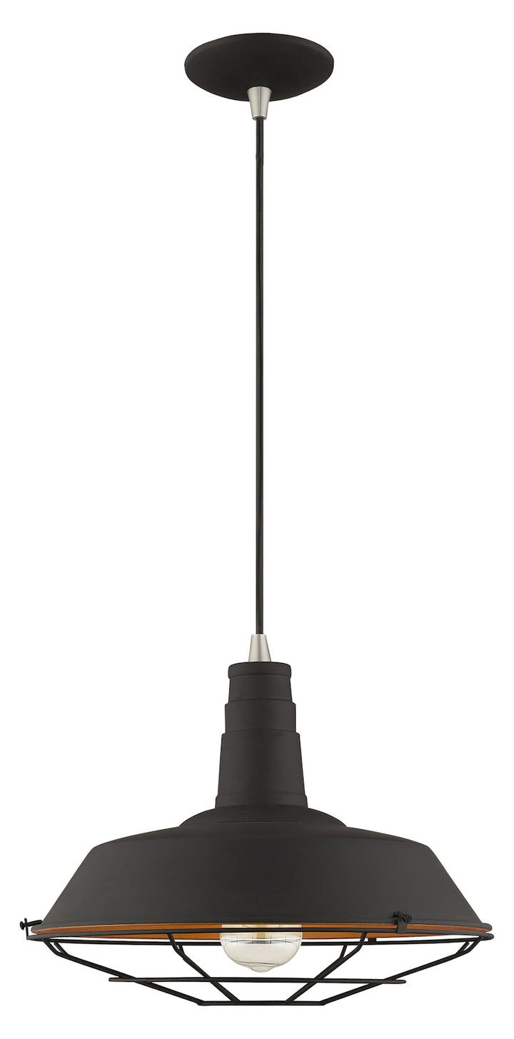 Metal Shade 14 Inch 1 Light Mini Pendant
