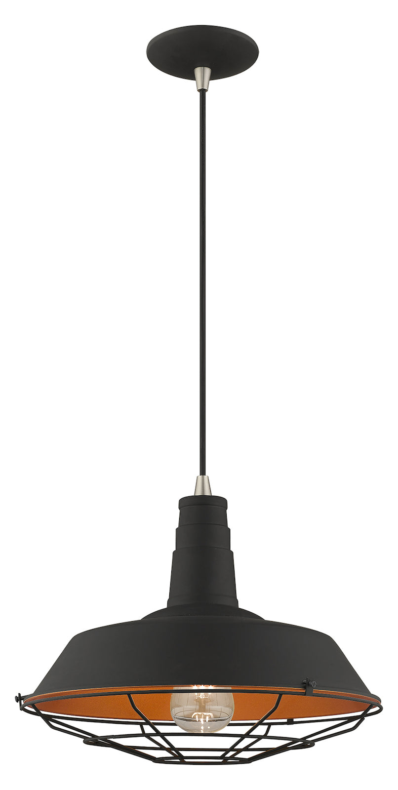 Metal Shade 14 Inch 1 Light Mini Pendant