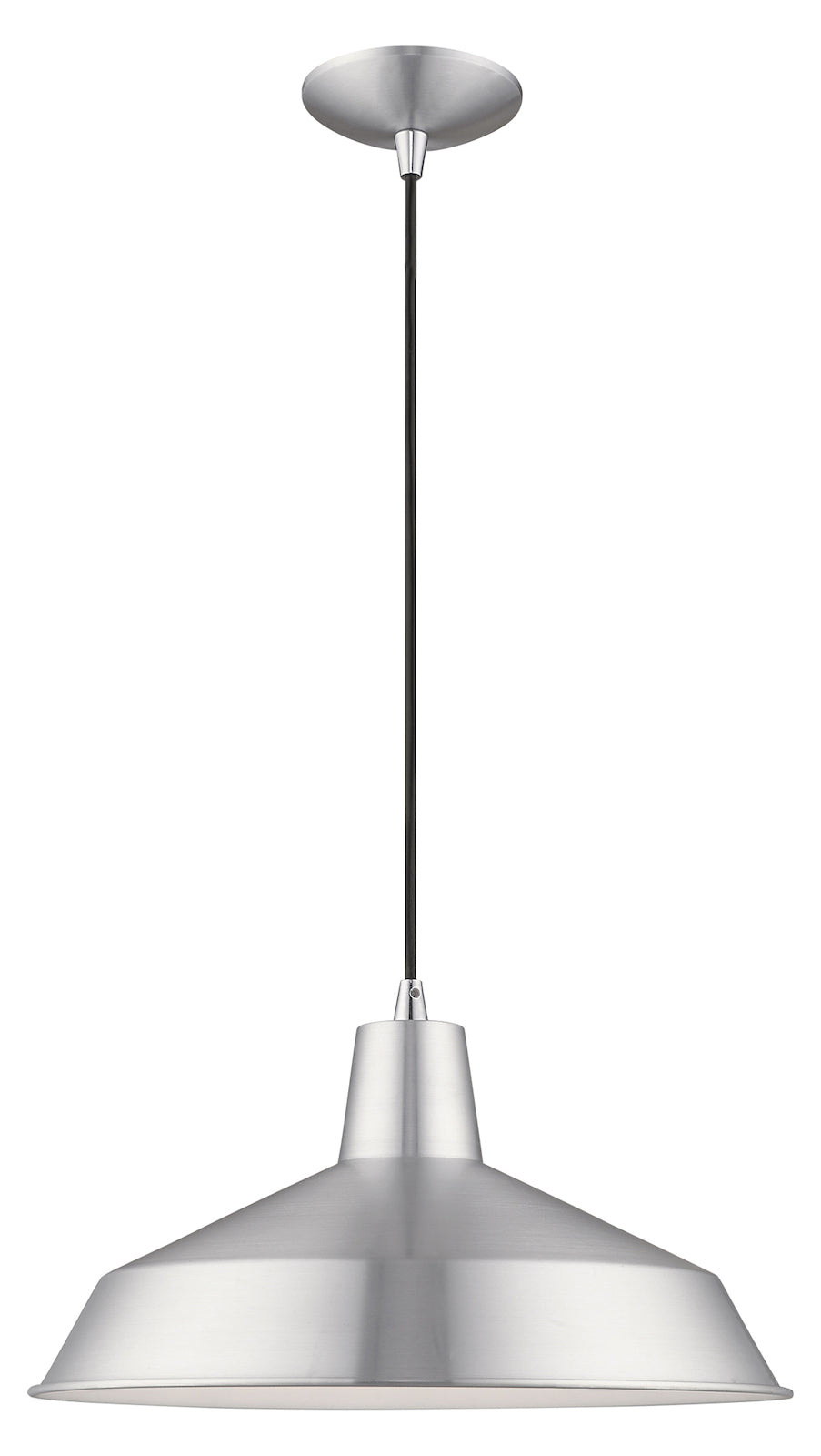 Metal Shade 16 Inch 1 Light Mini Pendant by Livex Lighting