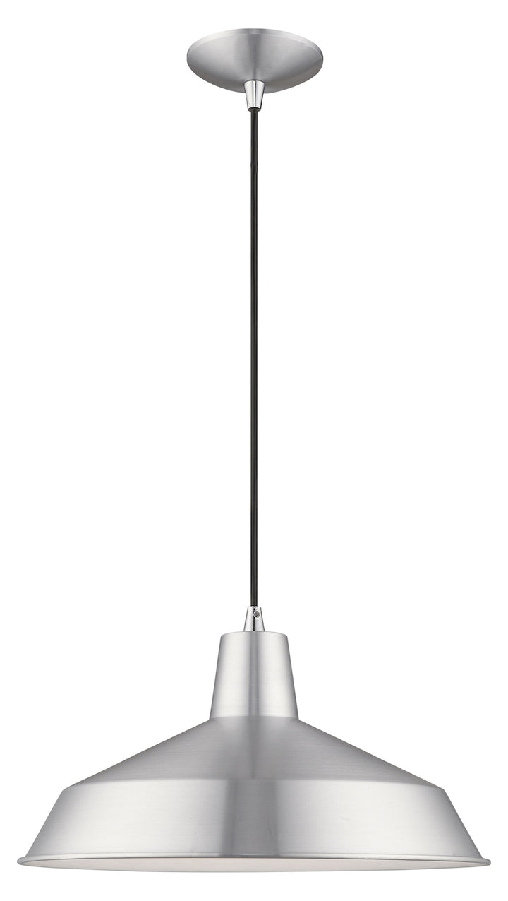 Metal Shade 16 Inch 1 Light Mini Pendant by Livex Lighting