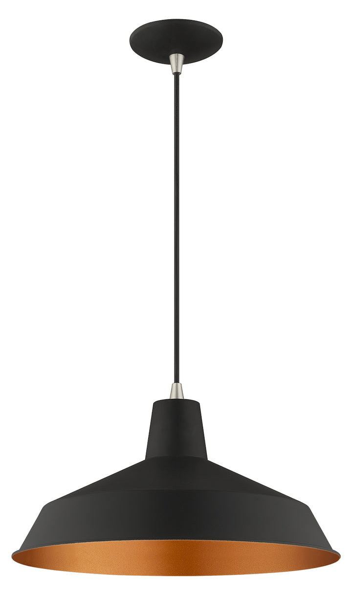 Metal Shade 16 Inch 1 Light Mini Pendant