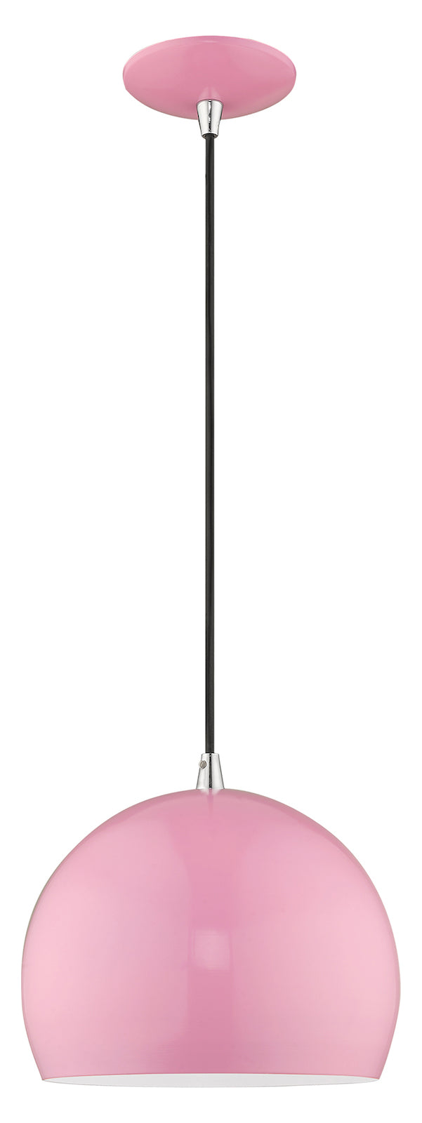 Metal Shade 10 Inch 1 Light Mini Pendant by Livex Lighting