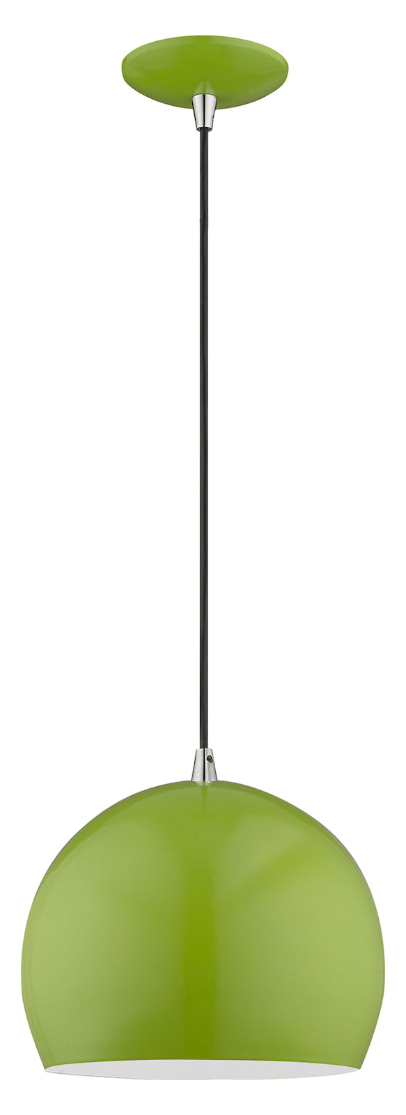Metal Shade 10 Inch 1 Light Mini Pendant by Livex Lighting