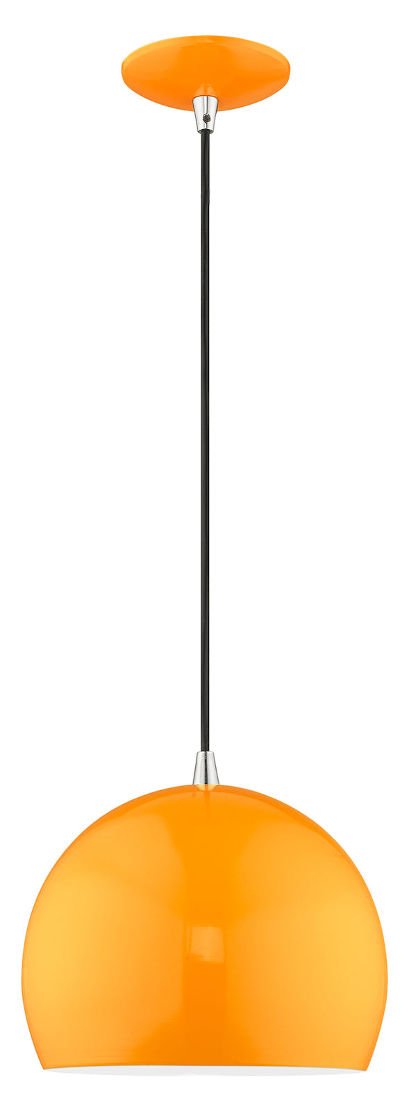 Metal Shade 10 Inch 1 Light Mini Pendant by Livex Lighting