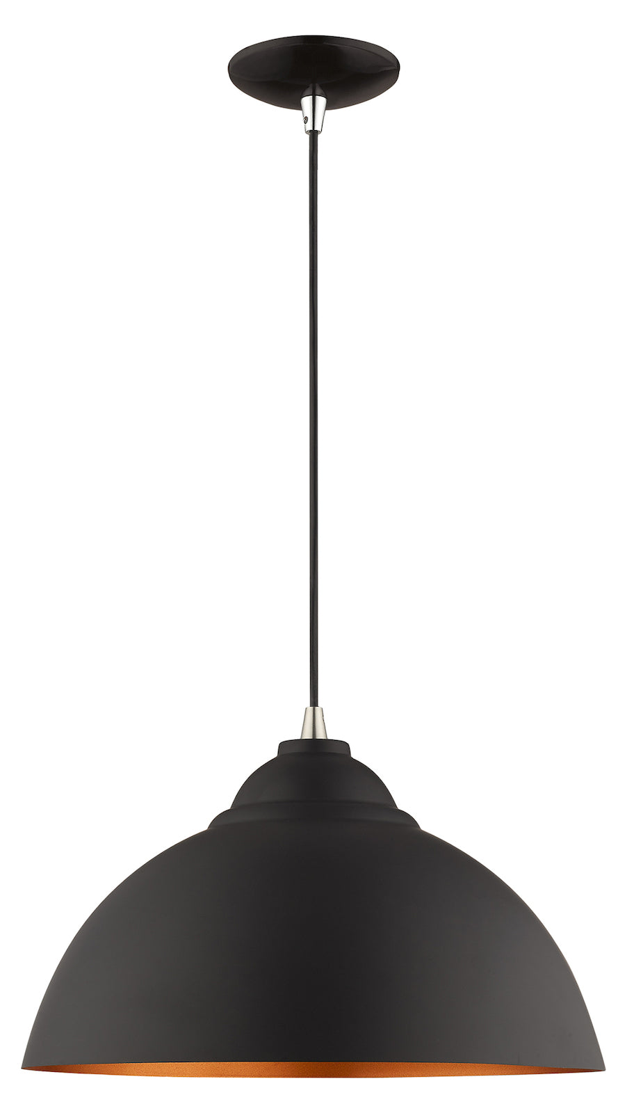 Metal Shade 15.5 Inch 1 Light Mini Pendant
