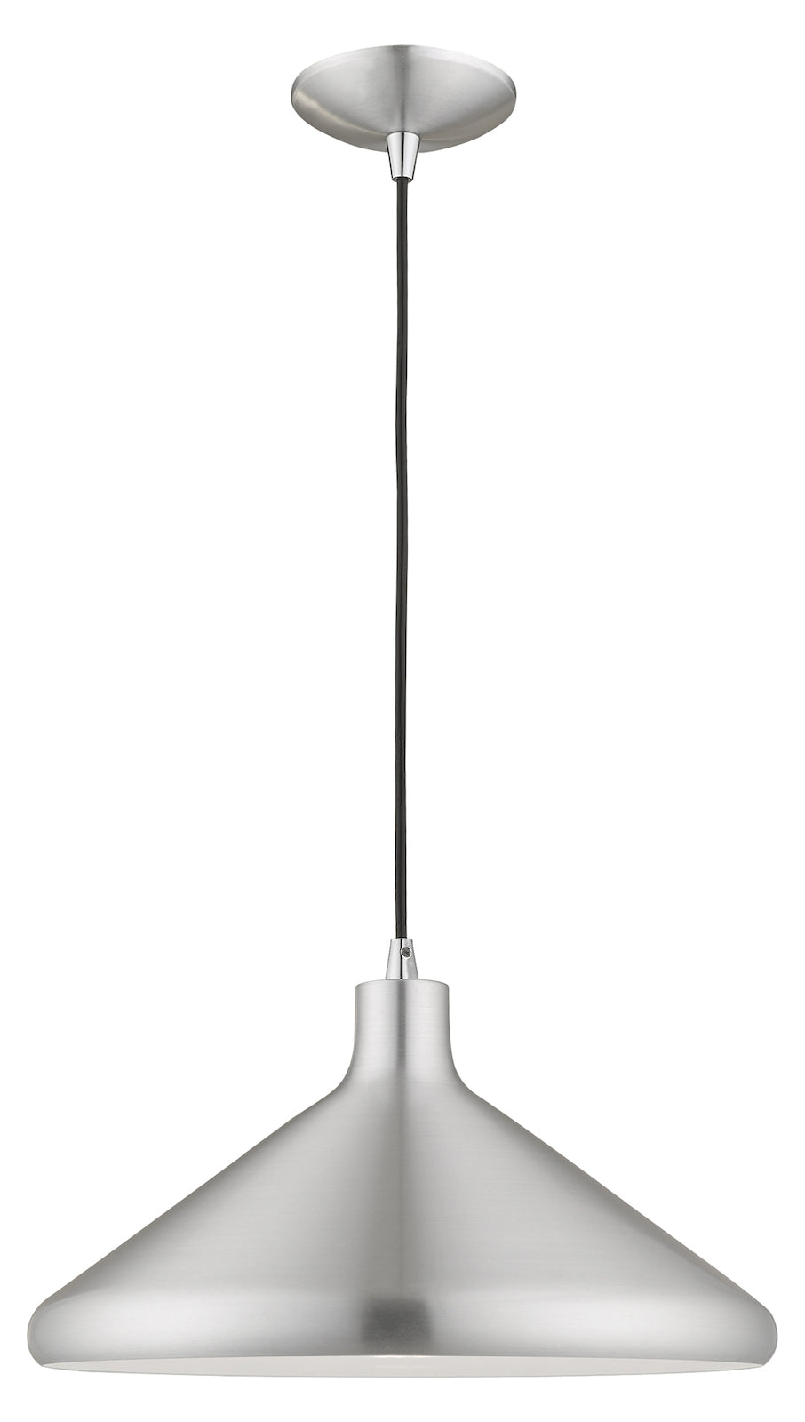 Metal Shade 15.25 Inch 1 Light Mini Pendant by Livex Lighting