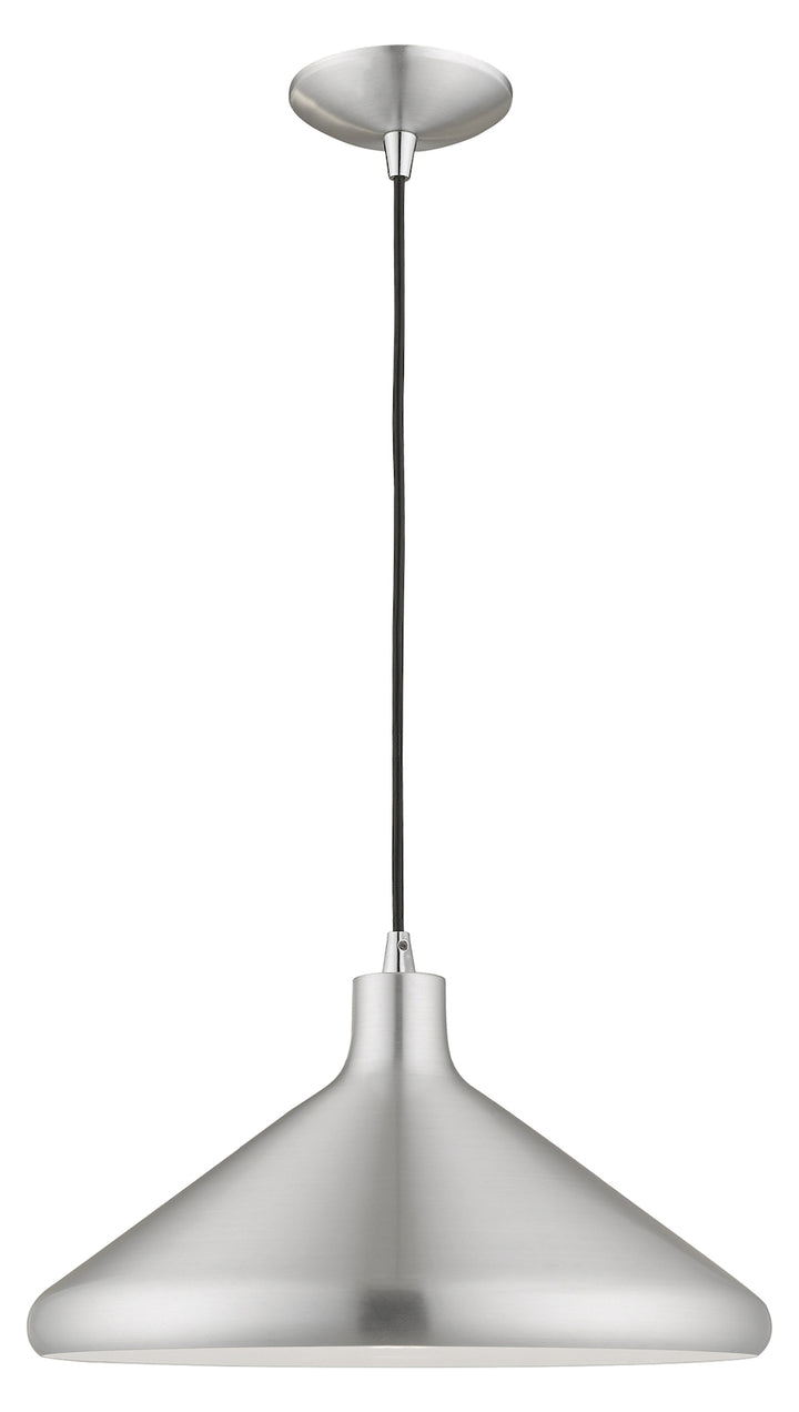 Metal Shade 15.25 Inch 1 Light Mini Pendant by Livex Lighting