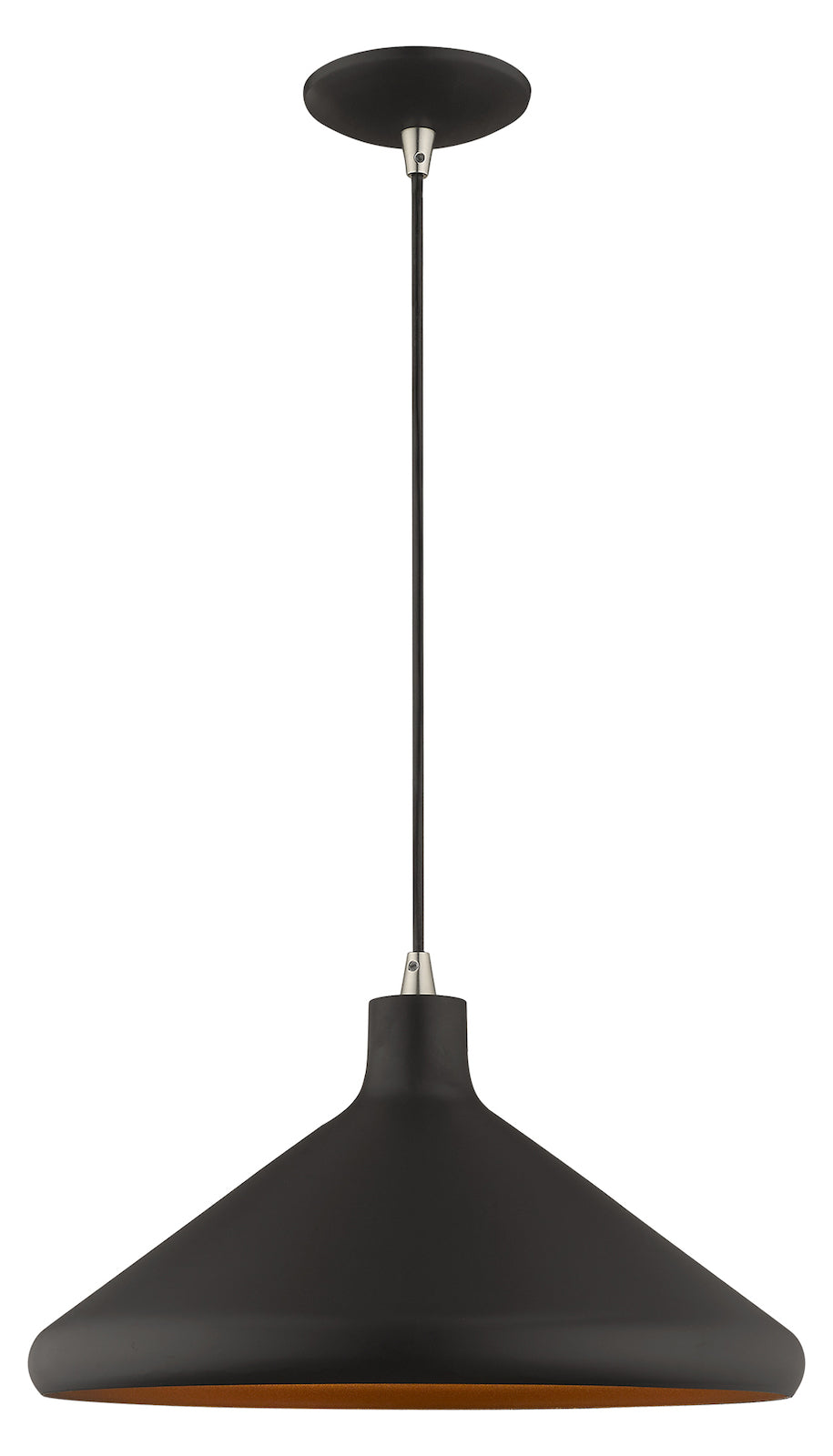 Metal Shade 15.25 Inch 1 Light Mini Pendant