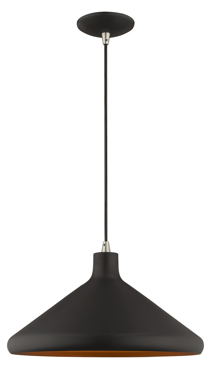 Metal Shade 15.25 Inch 1 Light Mini Pendant