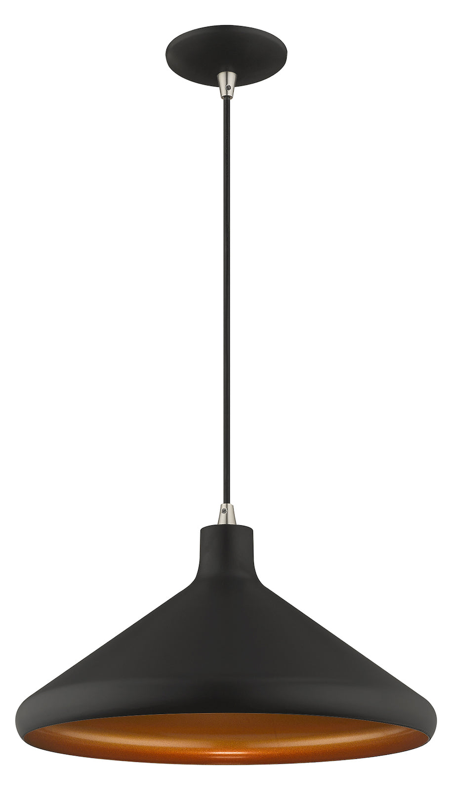 Metal Shade 15.25 Inch 1 Light Mini Pendant