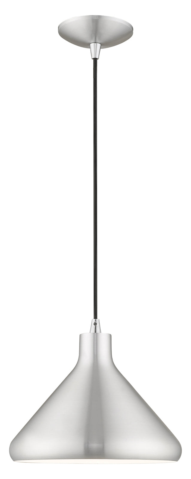 Metal Shade 10.5 Inch 1 Light Mini Pendant by Livex Lighting