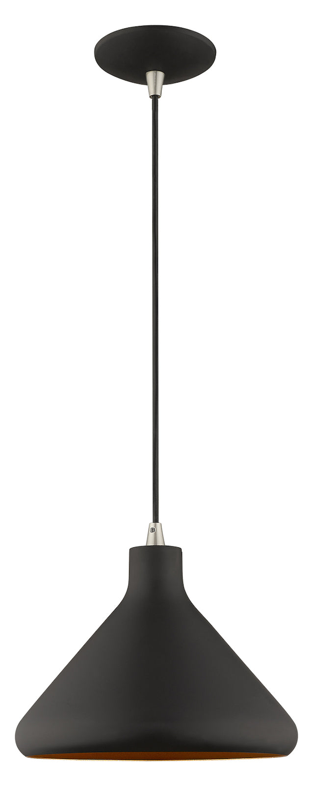 Metal Shade 10.5 Inch 1 Light Mini Pendant