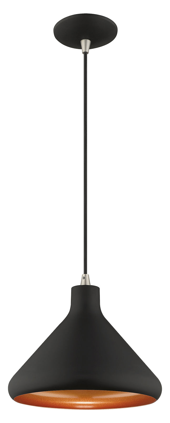 Metal Shade 10.5 Inch 1 Light Mini Pendant