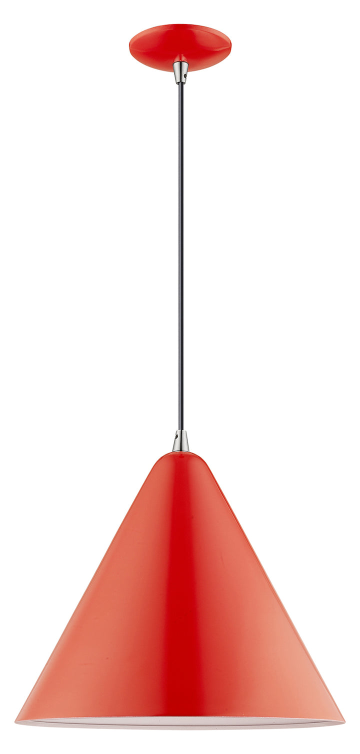 Metal Shade 14 Inch 1 Light Mini Pendant
