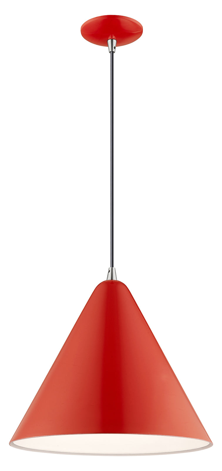 Metal Shade 14 Inch 1 Light Mini Pendant
