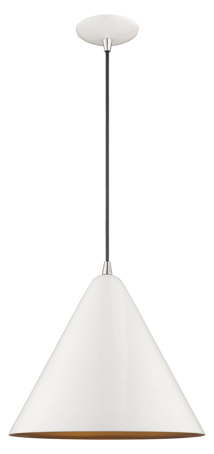 Metal Shade 14 Inch 1 Light Mini Pendant