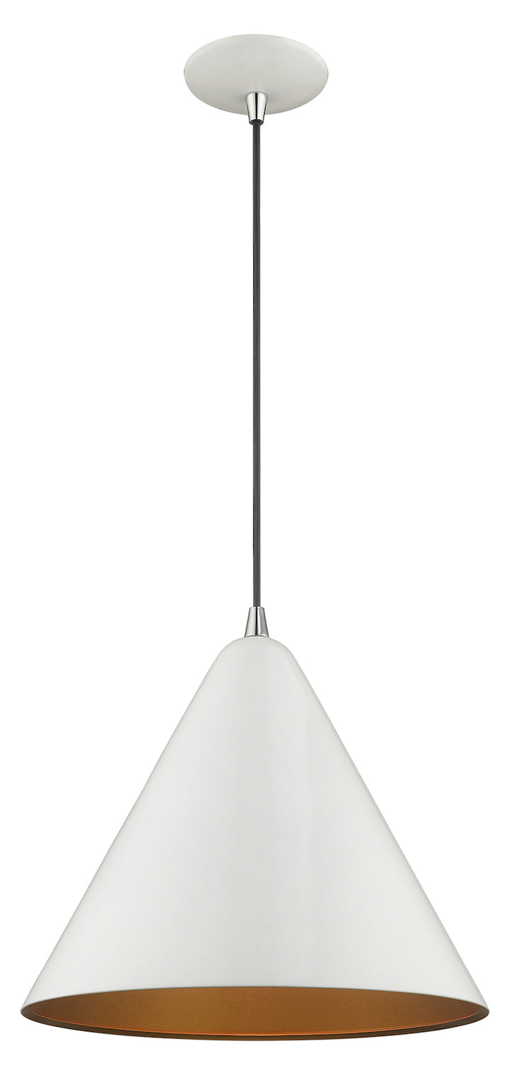 Metal Shade 14 Inch 1 Light Mini Pendant