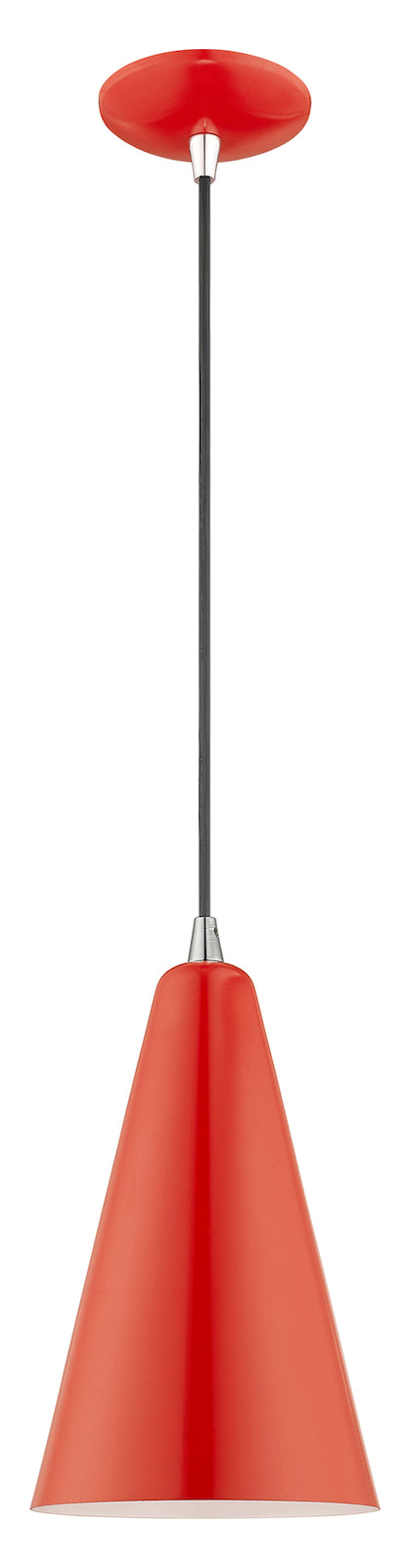 Metal Shade 7.35 Inch 1 Light Mini Pendant