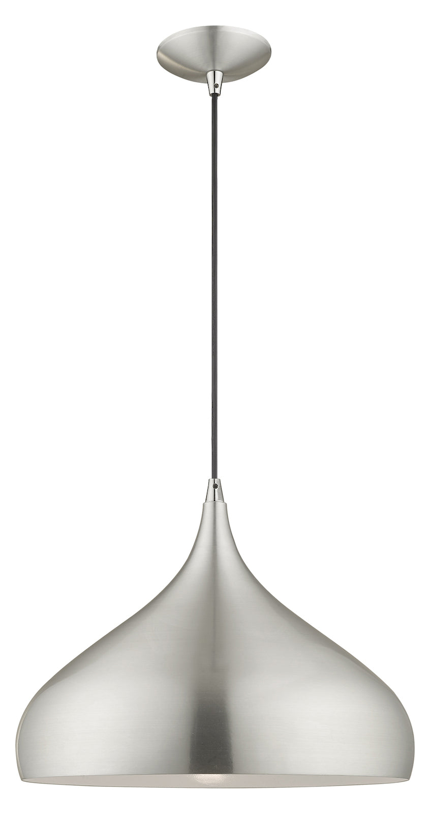 Metal Shade 15.75 Inch 1 Light Mini Pendant by Livex Lighting