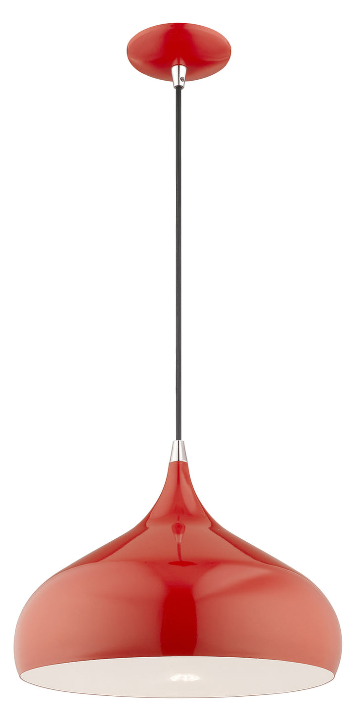 Metal Shade 13.75 Inch 1 Light Mini Pendant