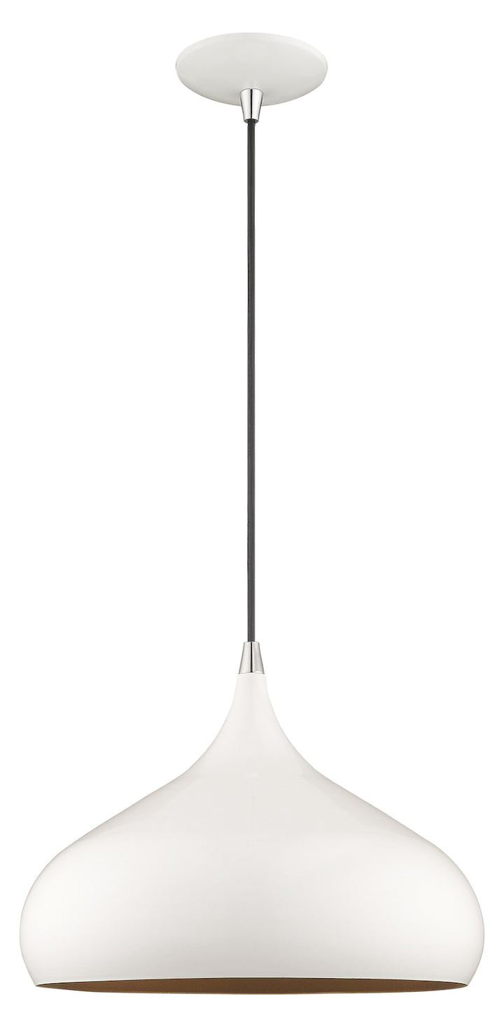 Metal Shade 13.75 Inch 1 Light Mini Pendant