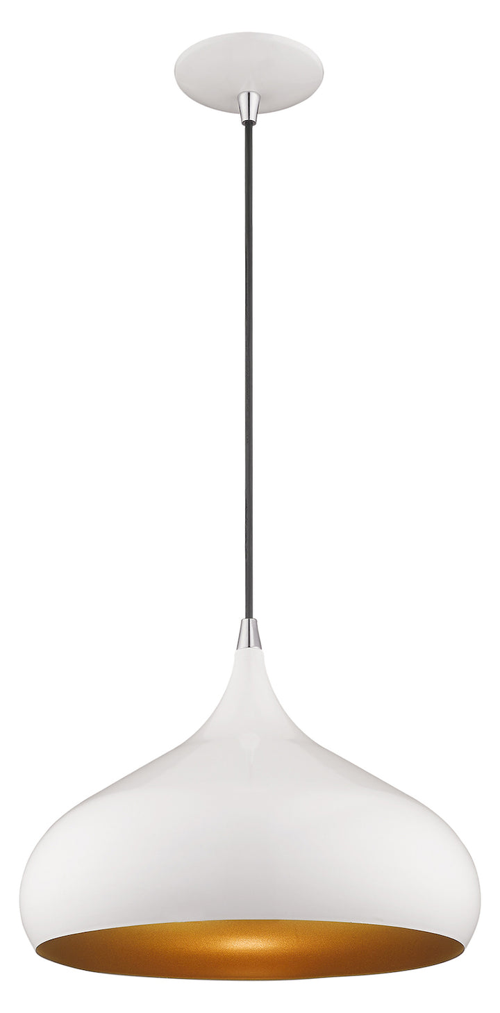 Metal Shade 13.75 Inch 1 Light Mini Pendant