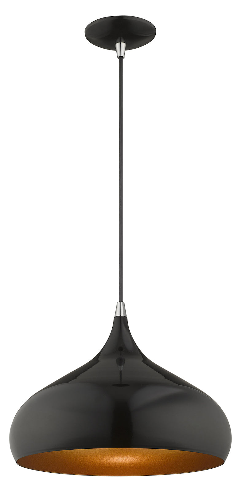 Metal Shade 13.75 Inch 1 Light Mini Pendant