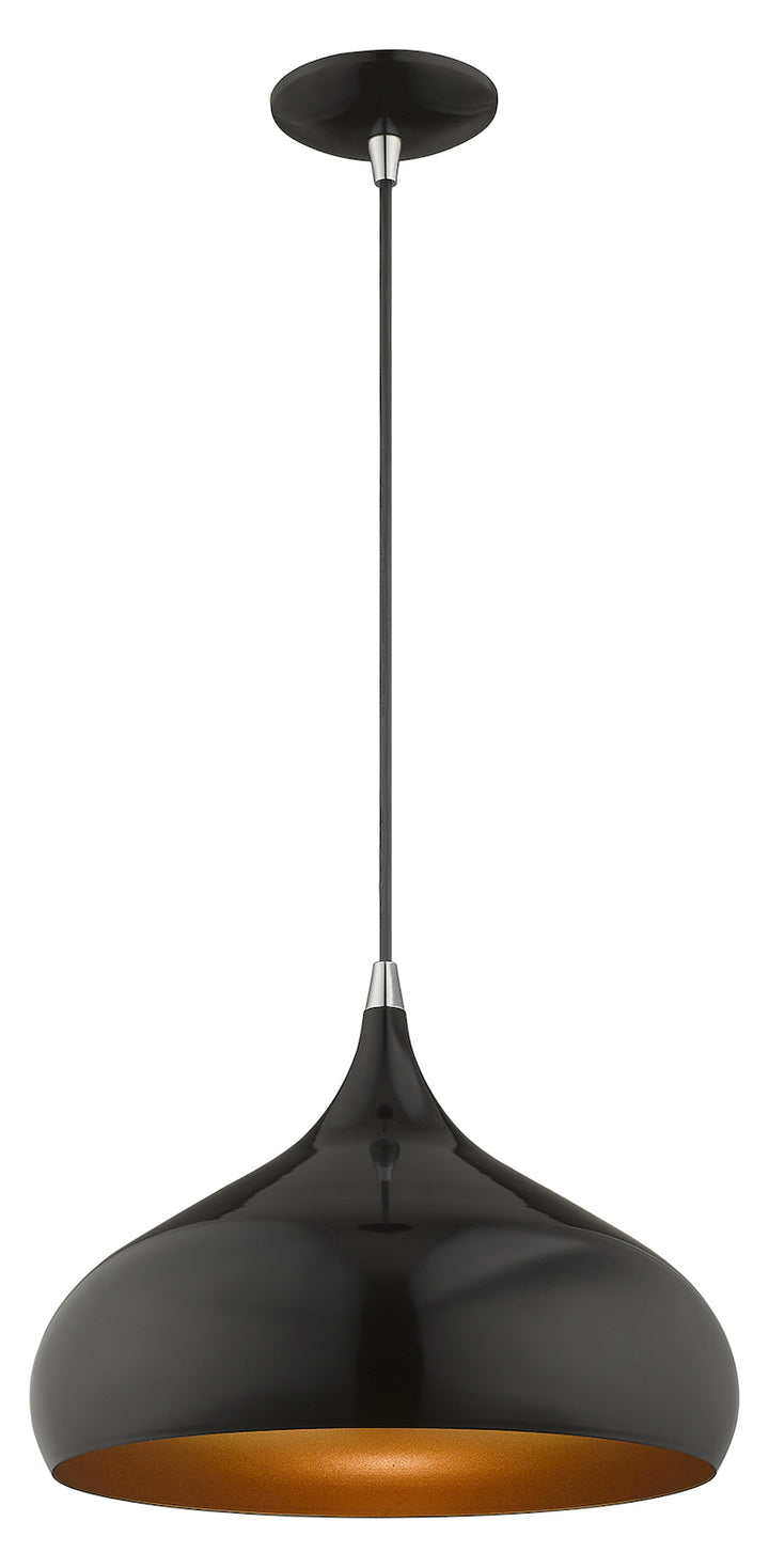 Metal Shade 13.75 Inch 1 Light Mini Pendant