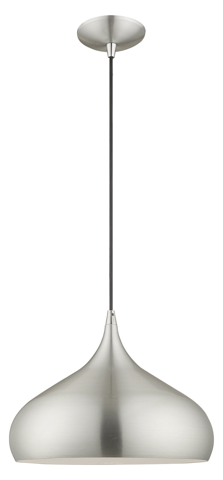 Metal Shade 13.75 Inch 1 Light Mini Pendant by Livex Lighting