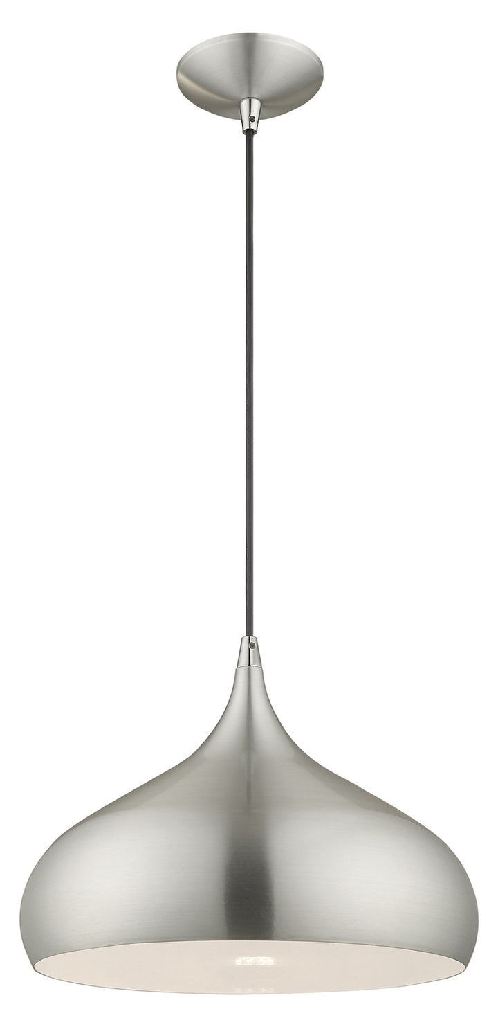 Metal Shade 13.75 Inch 1 Light Mini Pendant