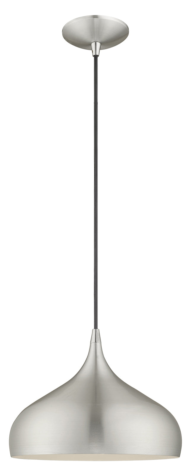 Metal Shade 11.75 Inch 1 Light Mini Pendant by Livex Lighting