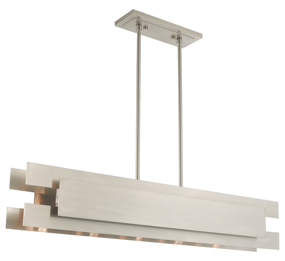 5 Light Linear Chandelier by Livex Lighting
