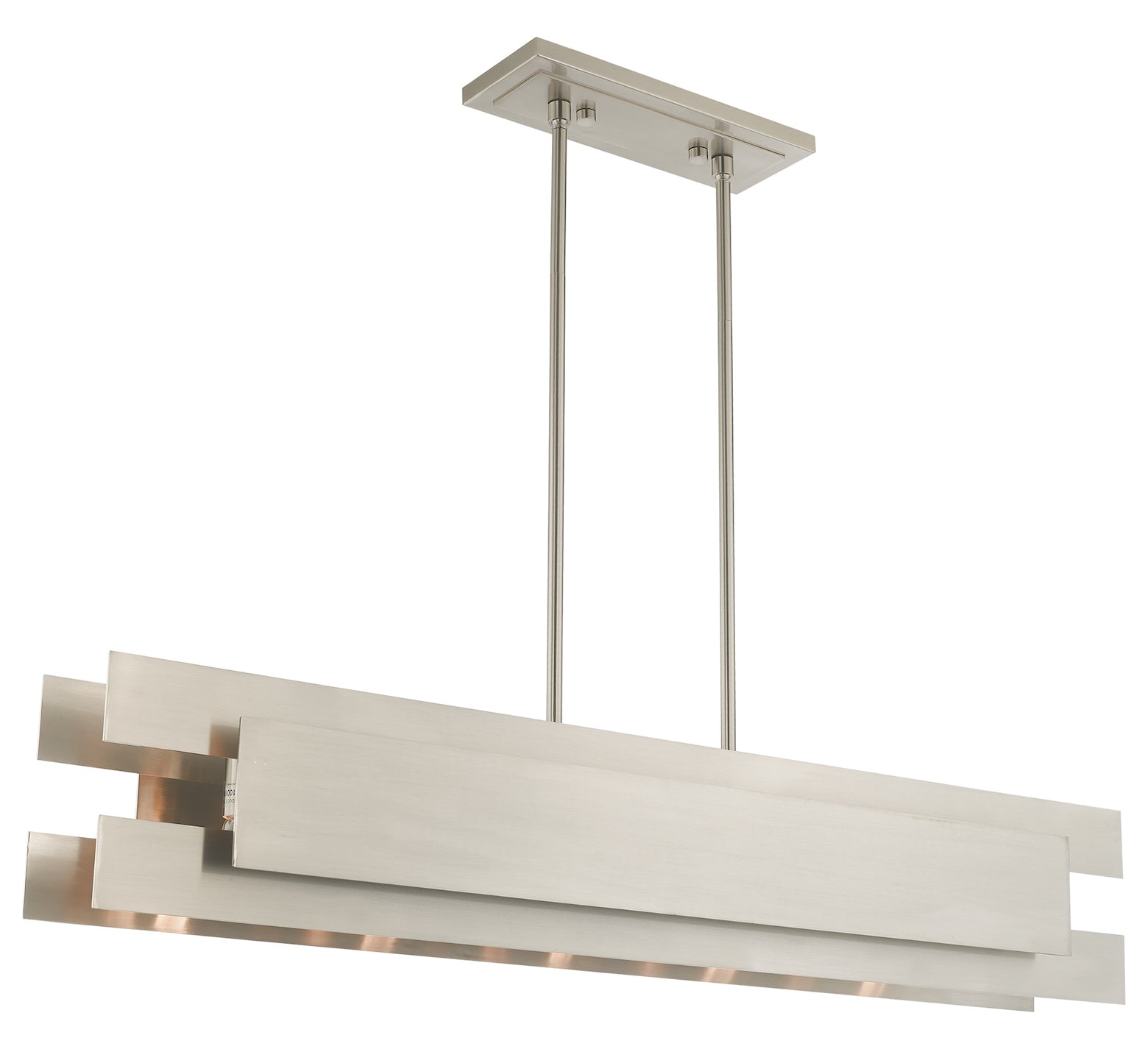 5 Light Linear Chandelier by Livex Lighting
