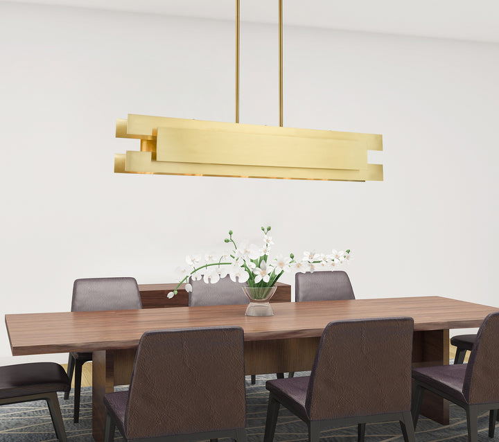 5 Light Linear Chandelier