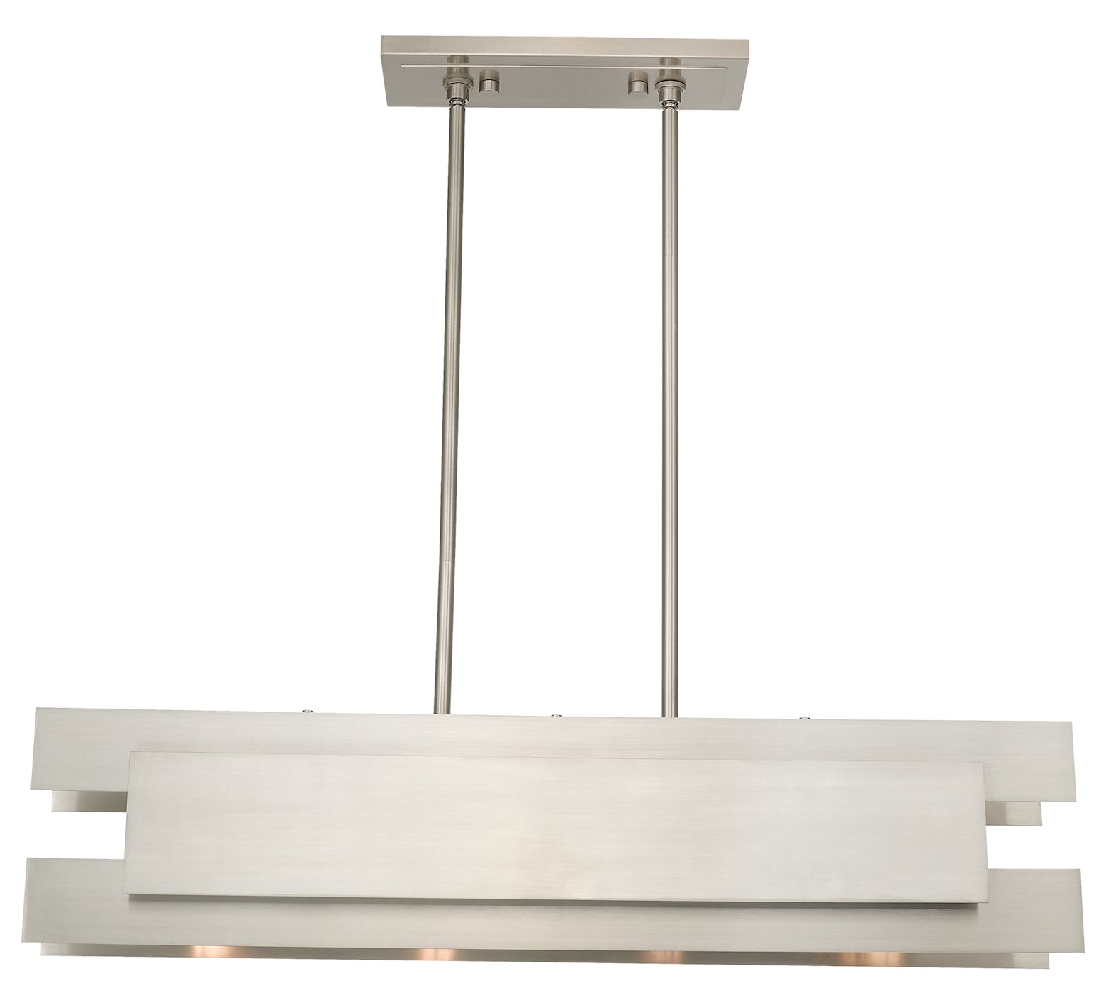 4 Light Linear Chandelier by Livex Lighting