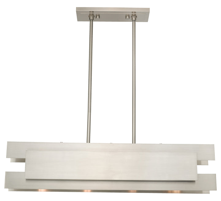 4 Light Linear Chandelier by Livex Lighting