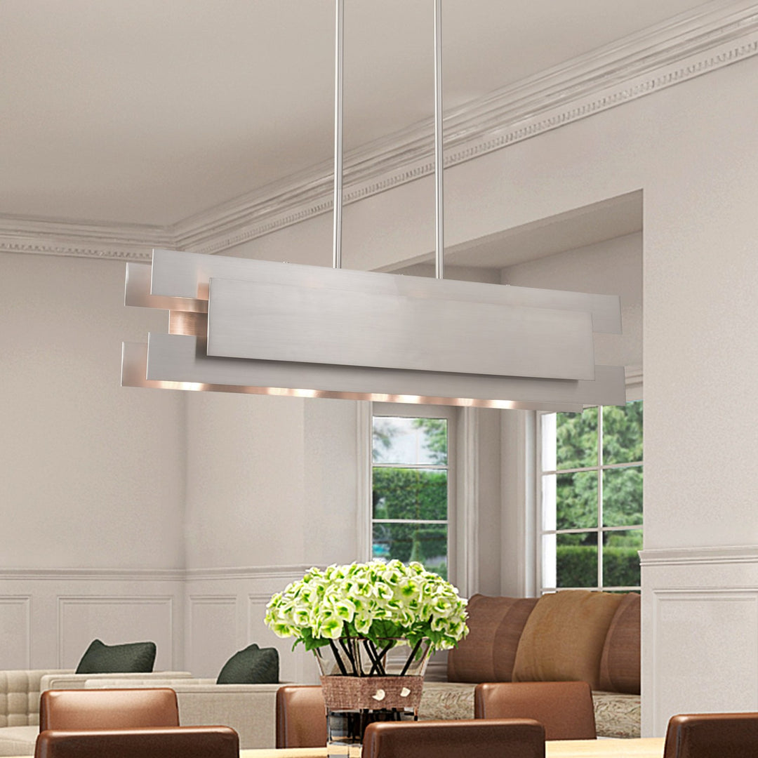 4 Light Linear Chandelier