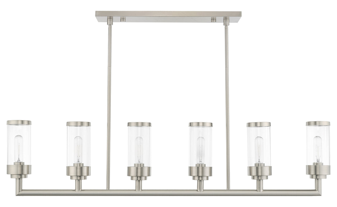 6 Light Linear Chandelier