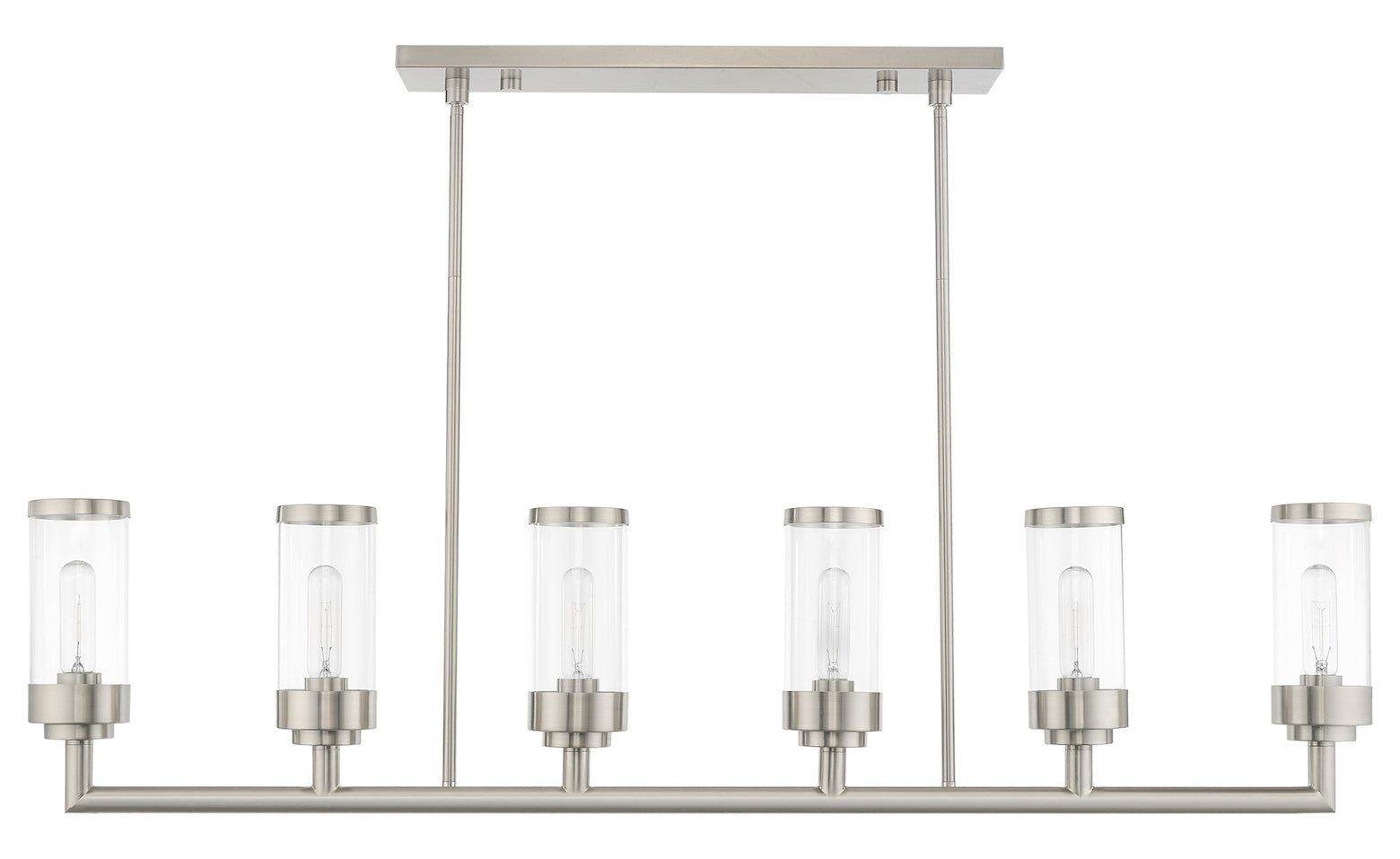 6 Light Linear Chandelier