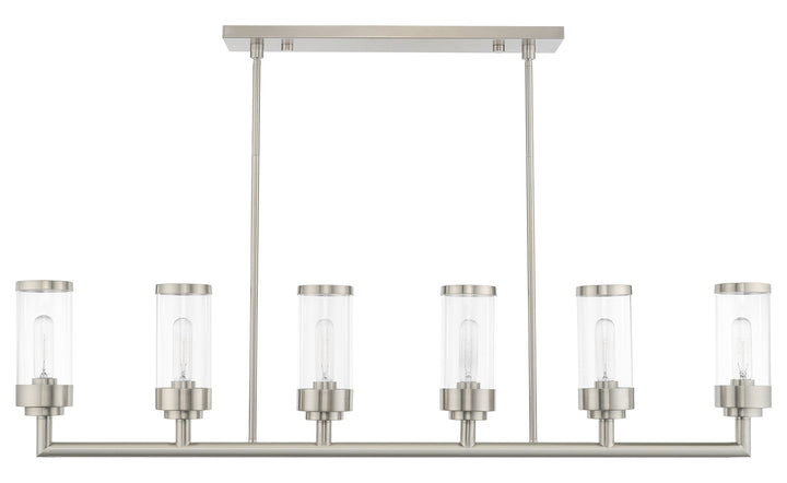 6 Light Linear Chandelier