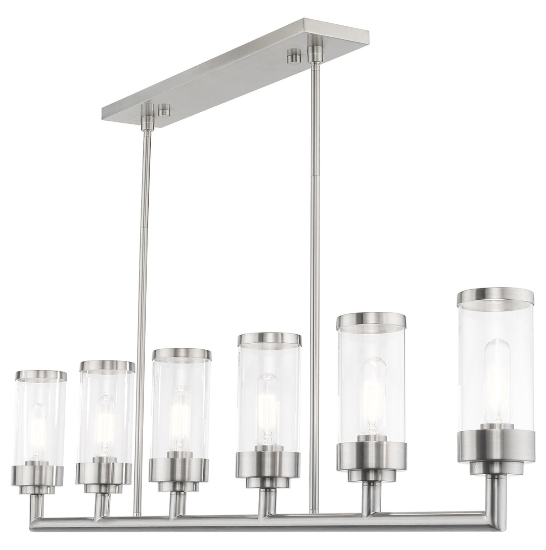 6 Light Linear Chandelier
