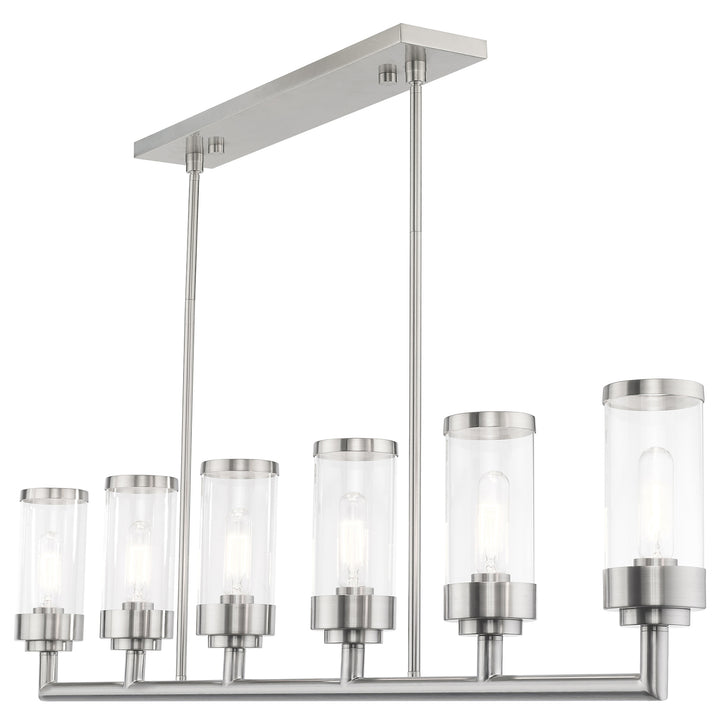 6 Light Linear Chandelier